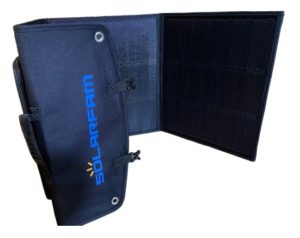 Kit camping si pescuit PYRAMID®, compus din Panou solar portabil 18V - 100W si Baterie externa laptop PYRAMID®