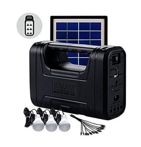 Sistem Solar pentru Camping cu 3 Becuri, Panou Solar Inclus, Port USB, Radio FM, MP3 Player, Lanterna cu Led-uri in oferta