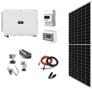 Sistem fotovoltaic ON-GRID 100 KW (kit complet) Panouri Fotovoltaice (LONGi / Canadian Solar), Invertor solar, Smart meter trifazat si Smart Dongle (HUAWEI) in oferta