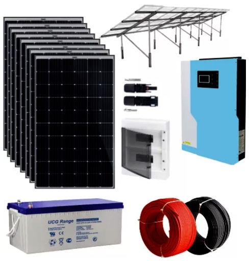 Sistem fotovoltaic hibrid 3.5 kWp panouri fotovoltaice 380Wp